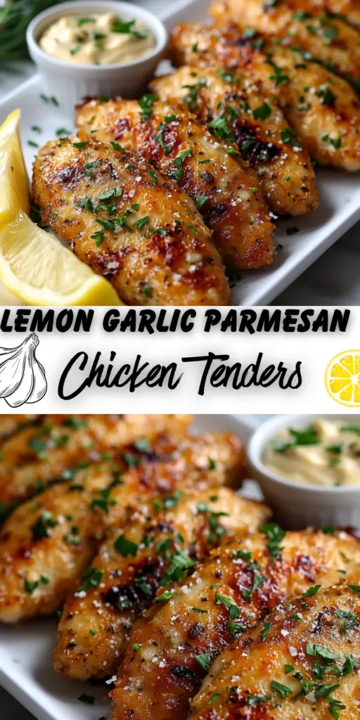 Lemon Garlic Parmesan Chicken Tenders 4 10 2