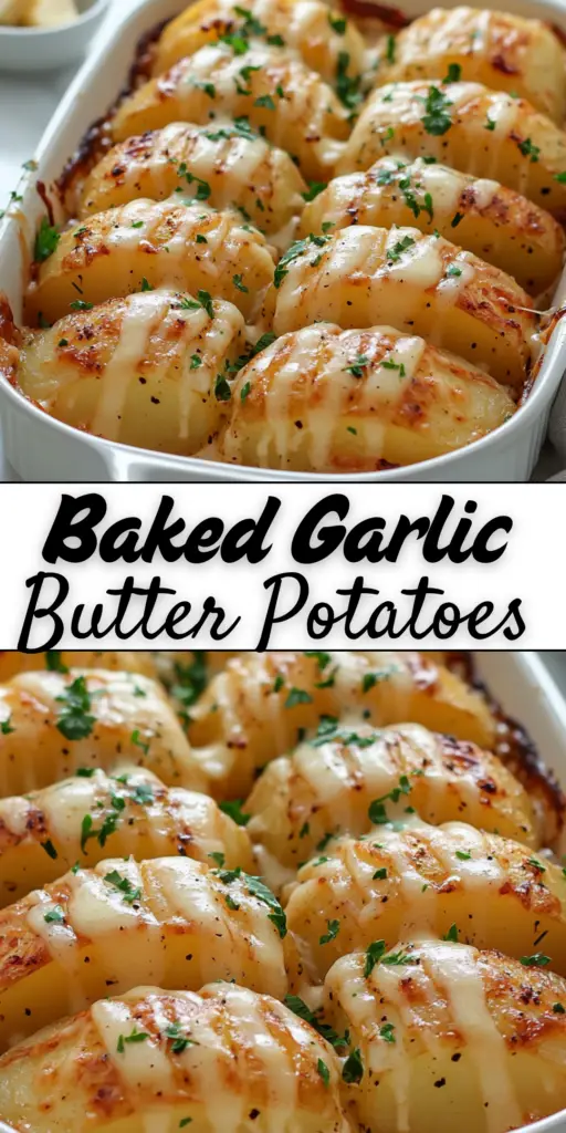 Baked Garlic Butter Potatoes 4 11