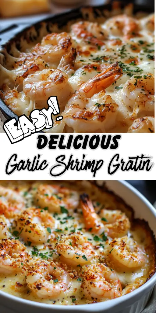 Delicious Garlic Shrimp Gratin Recipe - Easy & Flavorful! 4 4 1