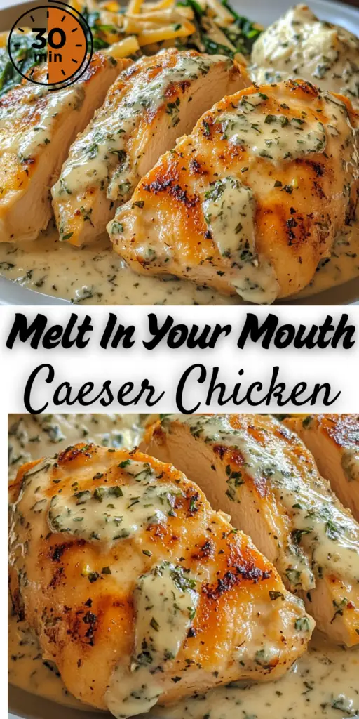 Melt In Your Mouth Caesar Chicken: Tender and Flavorful 4 4 5