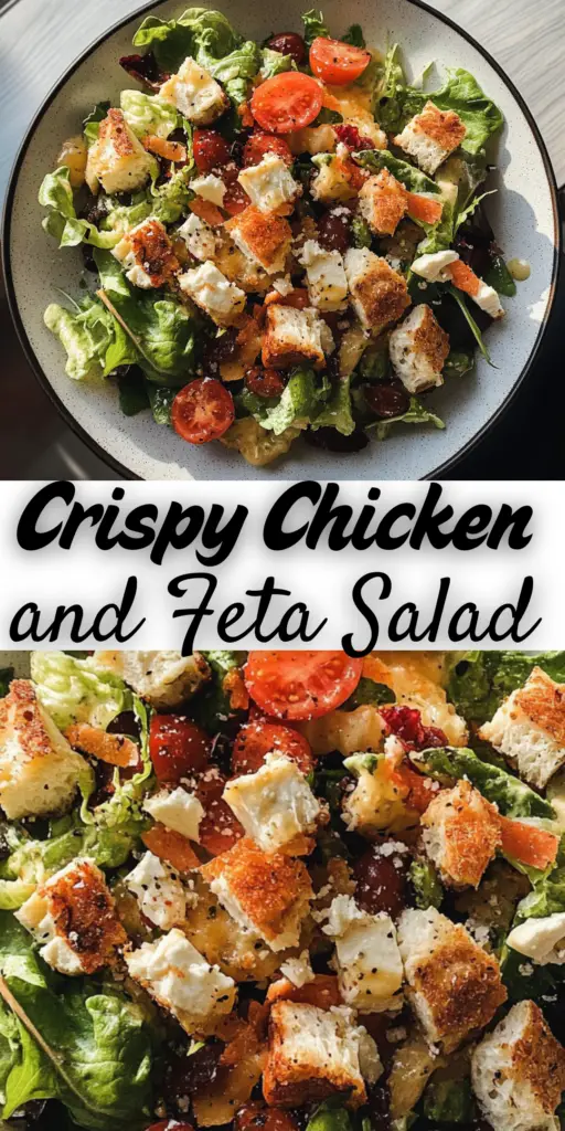 Crispy Chicken and Feta Salad Recipe 4 5 7
