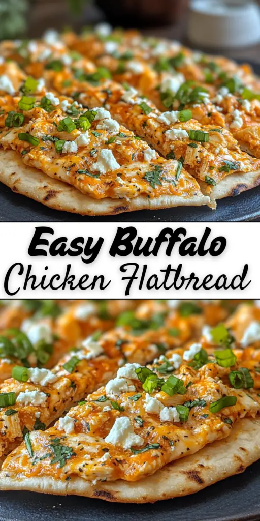 Easy Buffalo Chicken Flatbread 4 7 1 1