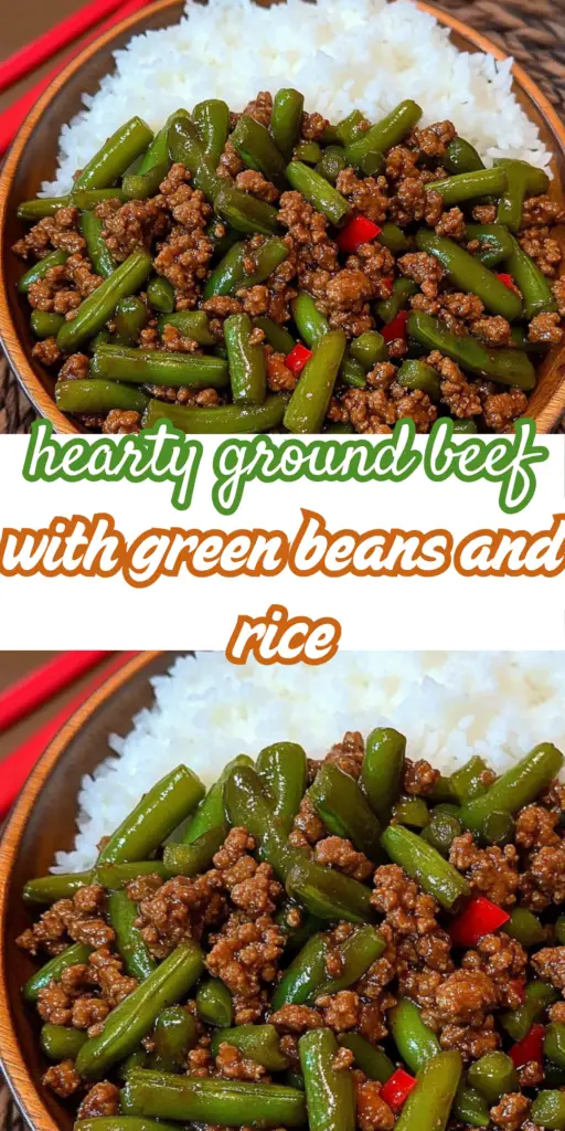 Hearty Ground Beef with Green Beans and Rice 4 8 9