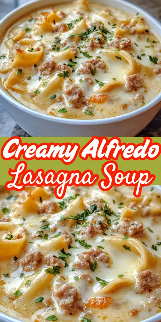 Irresistible Alfredo Lasagna Soup Recipe for Cozy Nights 4 9 1 1