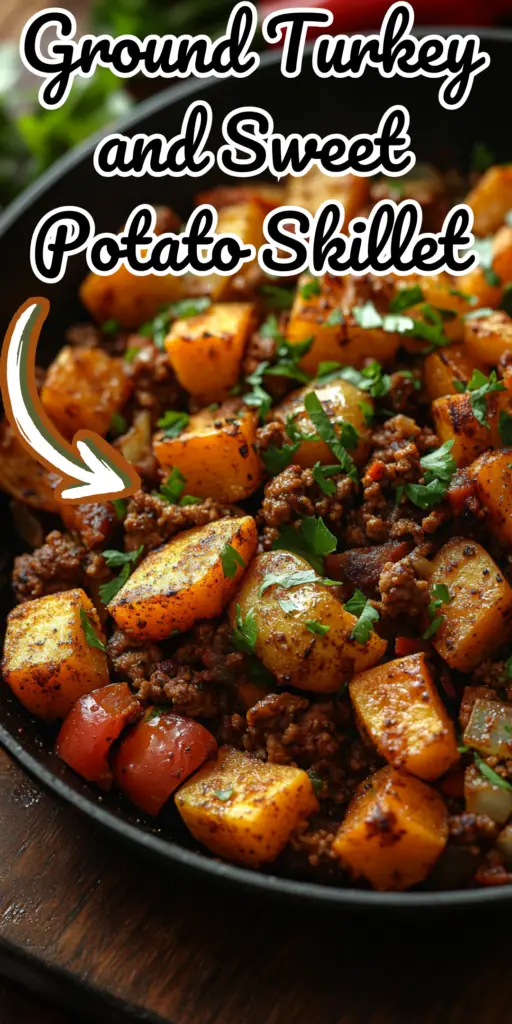 Savory Ground Turkey and Sweet Potato Skillet 4 all fonts 8