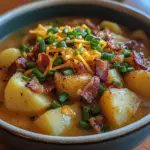 Cajun Potato Soup Recipe 5 inesboulila A bowl of Cajun Potato Soup featuring creamy thick 187c1d93 b9c7 4615 b078 564ef2951c95