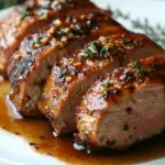 Honey Garlic Pork Tenderloin 5 inesboulila A close up of honey garlic pork tenderloin sliced a 86f62427 4dbe 4747 b1cb 6eb1d177f243 1
