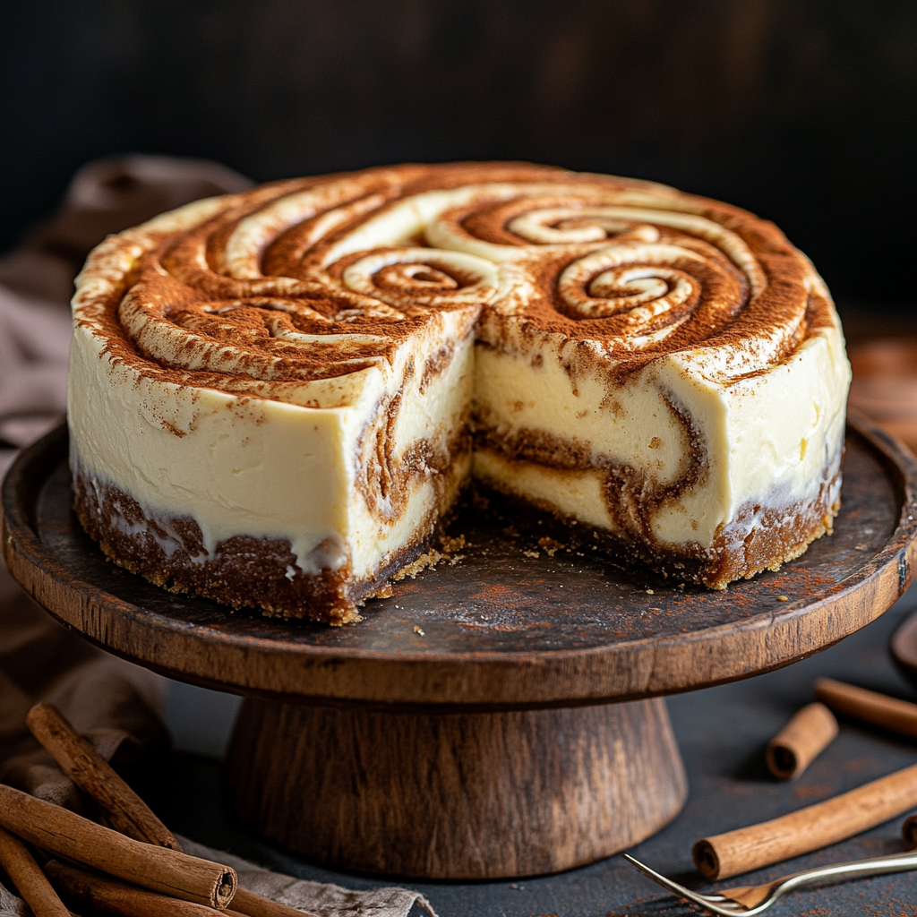 Cinnamon Roll Cheesecake with Cream Cheese Icing 3 inesboulila A decadent cinnamon roll cheesecake swirled with ri fc912bfb ff1a 4f7e bf34 c6f7bdeb0429