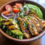 Healthy Avocado Chicken Salad 5 inesboulila A fresh vibrant bowl of healthy avocado chicken sal 9014d54f 1711 4954 8535 e57bd1e180ff