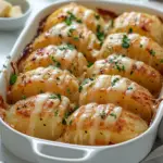 Baked Garlic Butter Potatoes 5 inesboulila A modern kitchen scene showcasing baked garlic butt 5ecfbfa0 0574 4f81 957f 4e518736d196