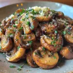 Garlic Butter Mushrooms (Christmas & Thanksgiving Recipe) 5 inesboulila A plate of Garlic Butter Mushrooms featuring tender f787811d 040d 4cef 9874 4121fd7909e3