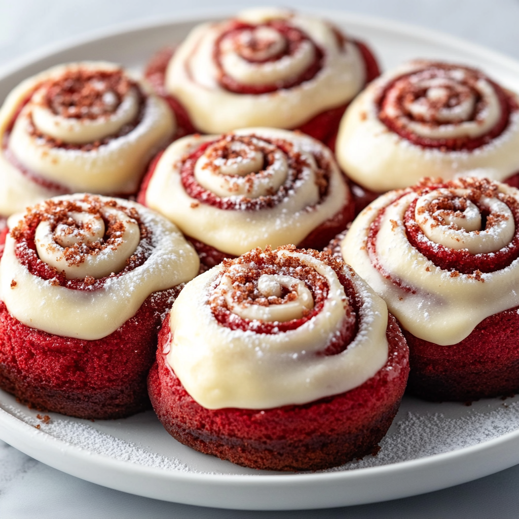 Heavenly Red Velvet Cinnamon Rolls 3 inesboulila A plate of freshly baked Red Velvet Cinnamon Rolls 8759d1b4 761d 4b4b 9d4c 0b45bf4ba3bf