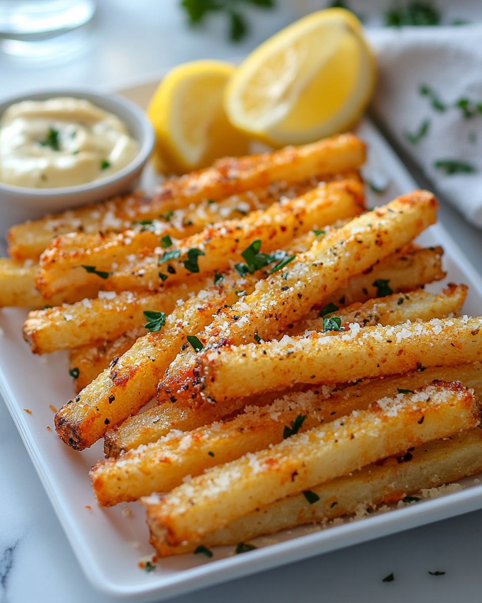 Crispy, Garlicky, Cheesy Baked Parmesan Fries – Perfect Side Dish! 3 inesboulila A sleek modern kitchen setup showcasing crispy garl 7c2b9013 3bce 46d0 84e9 6d04cb9d241b