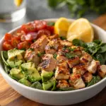 Healthy Avocado Chicken Salad 5 inesboulila A vibrant modern kitchen setting showcasing a healt 1660f34b ad84 4078 aa54 163947f62f0e