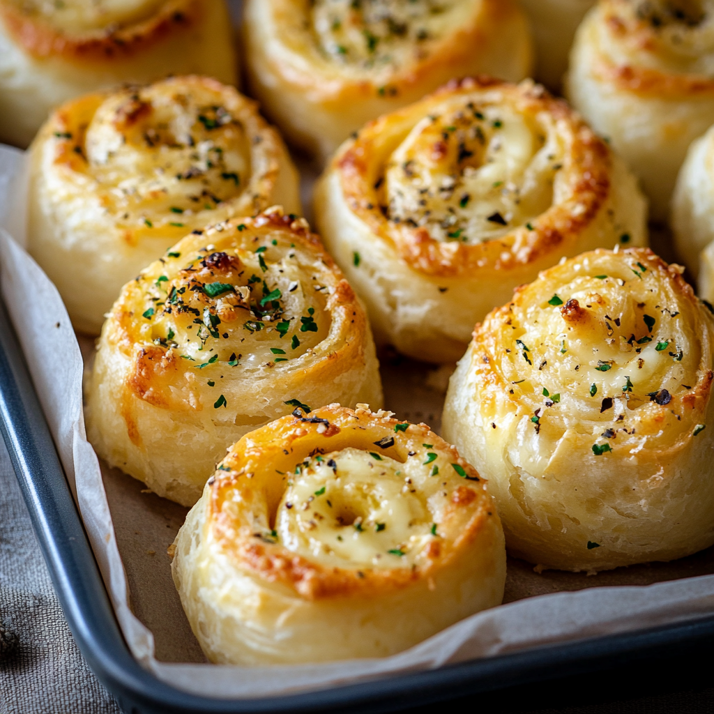 Herb & Garlic Swirl Rolls 3 inesboulila Garlic Cheese Rolls A side shot capturing their inv e72df1a3 5fa2 457b aba6 5d287931ada9