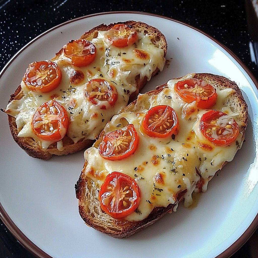 Margherita Toast Recipe: A Quick and Delicious Twist on a Classic 3 inesboulila roasted bread slices with tomatos and melted cheese ec3f0b26 8362 456b 9e92 7ed42820eb0a