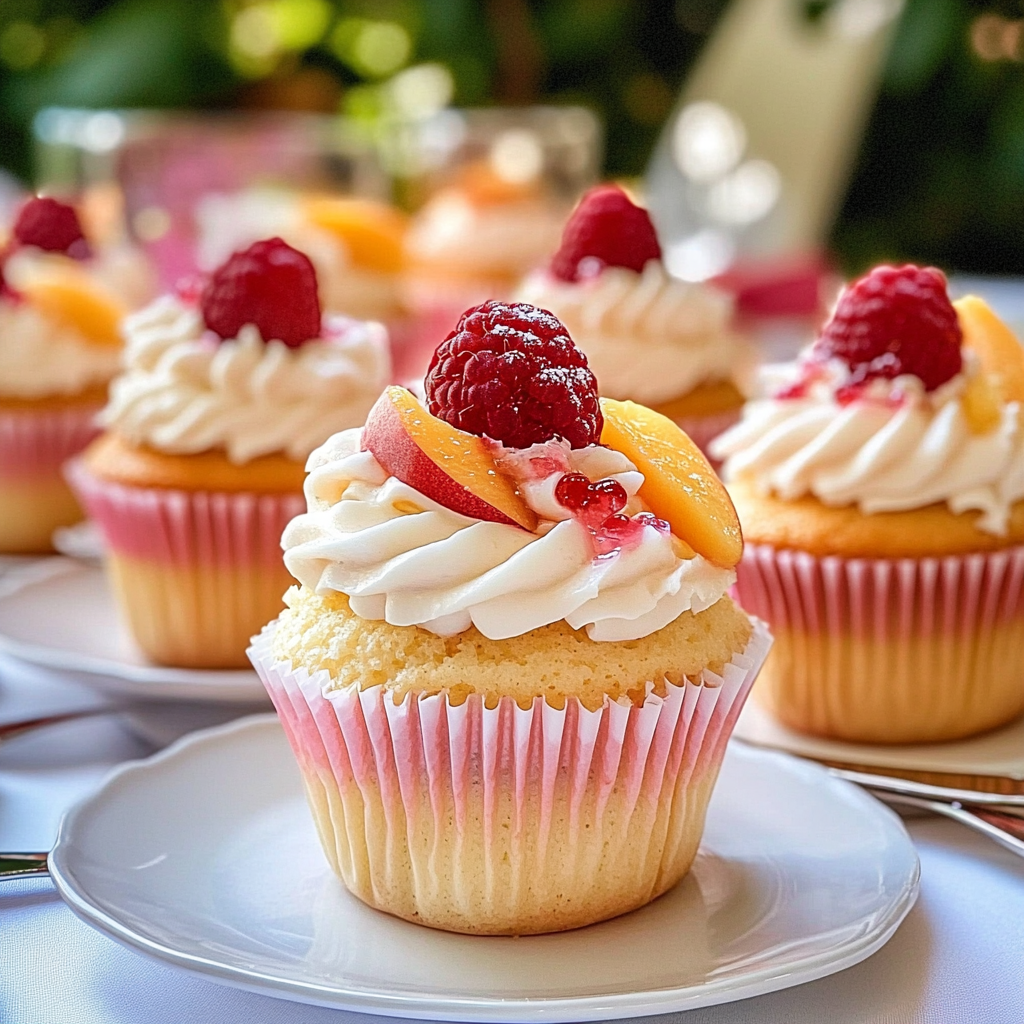 Peach Raspberry Heaven Cupcakes: A Sweet and Fruity Delight 1 lina.mokrani httpss.mj .runmLHfaW51WgI Capture a visually appeal cf85da11 21ae 48a5 a3b9 51d34561e097