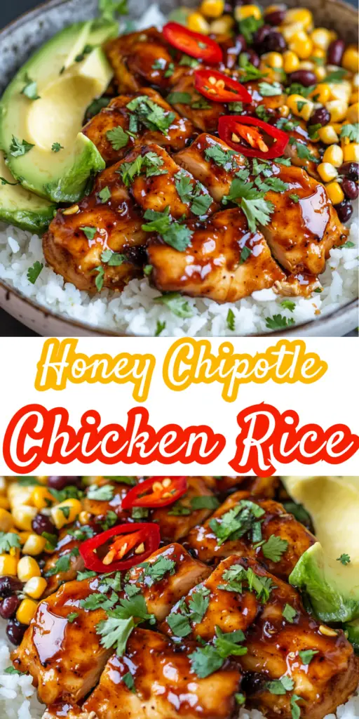 Honey Chipotle Chicken Rice Bowls: Sweet, Spicy, and Satisfying 4 1 30
