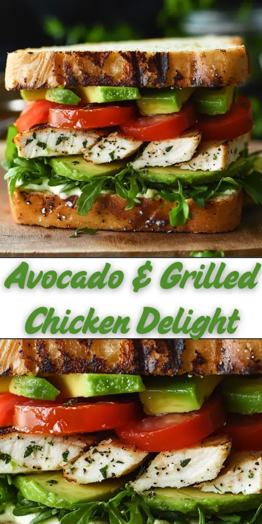 Avocado & Grilled Chicken Delight with Melty Cheese 4 10 20