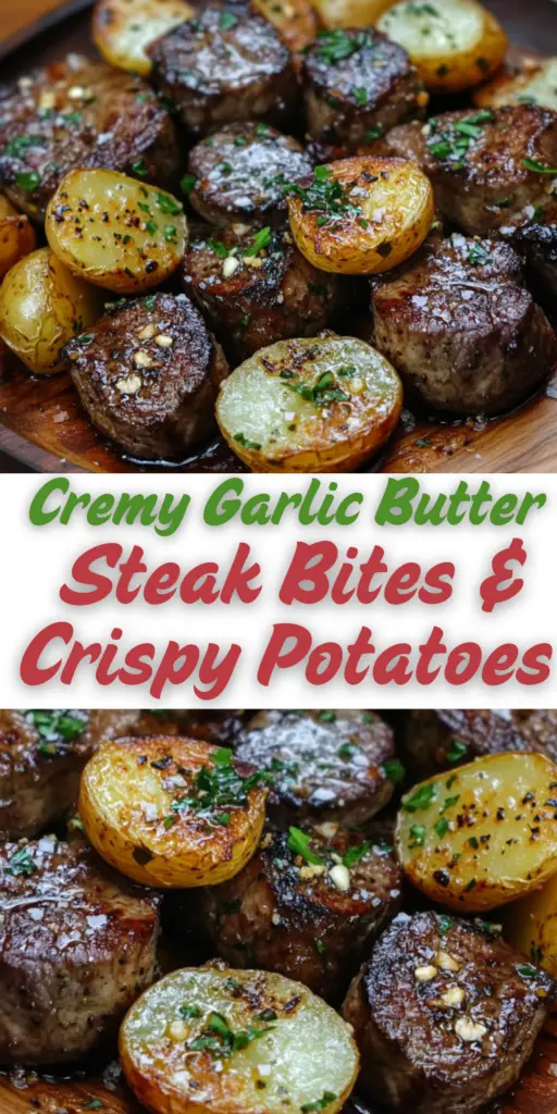 Garlic Butter Steak Bites with Crispy Potatoes Recipe 4 11 28