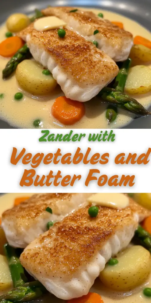 Zander with Vegetables and Butter Foam – A Light, Elegant Dish 4 11 33