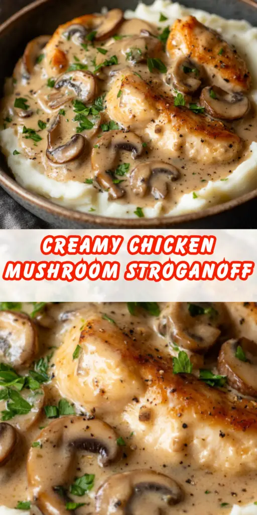 Creamy Chicken Mushroom Stroganoff 4 11 38