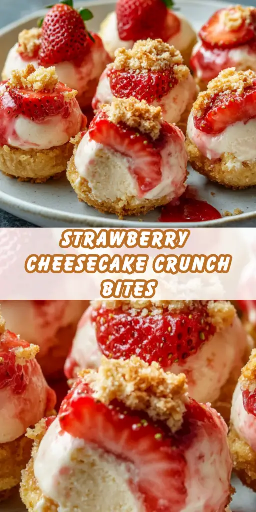 Strawberry Cheesecake Crunch Bites Recipe: Easy & Delicious! 4 11 44