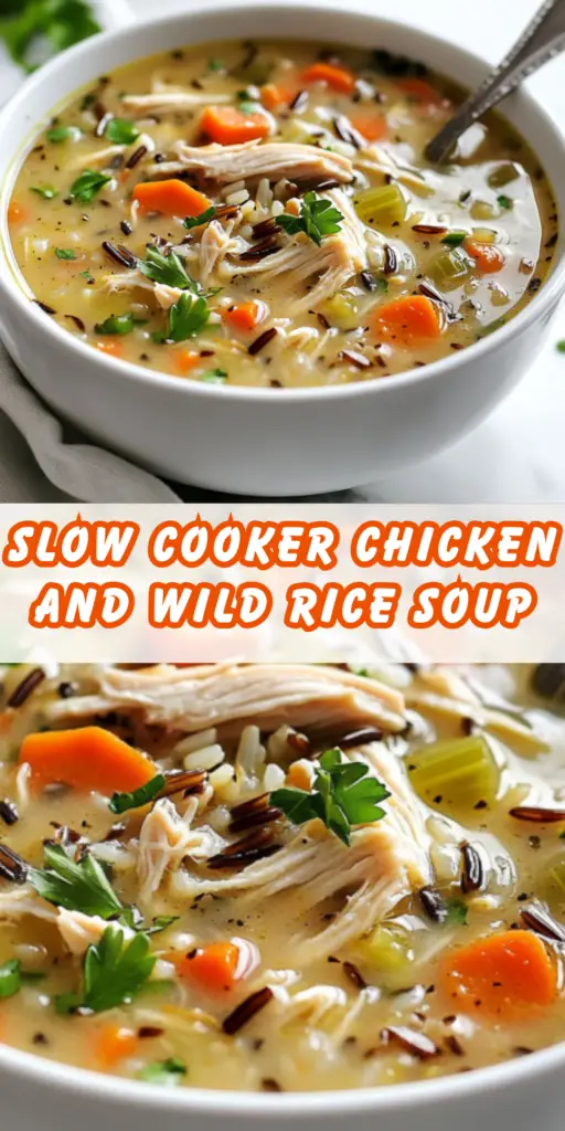 Slow Cooker Chicken and Wild Rice Soup 4 11 47