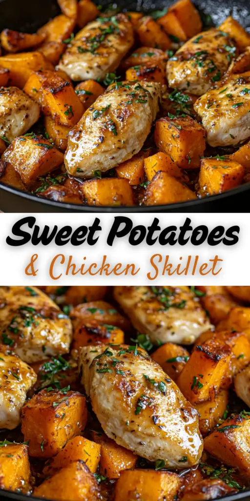 One-Pan Chicken and Sweet Potato Skillet 4 11 7