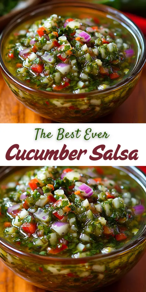 Cucumber Salsa Recipe: A Refreshing and Zesty Twist 4 13 19