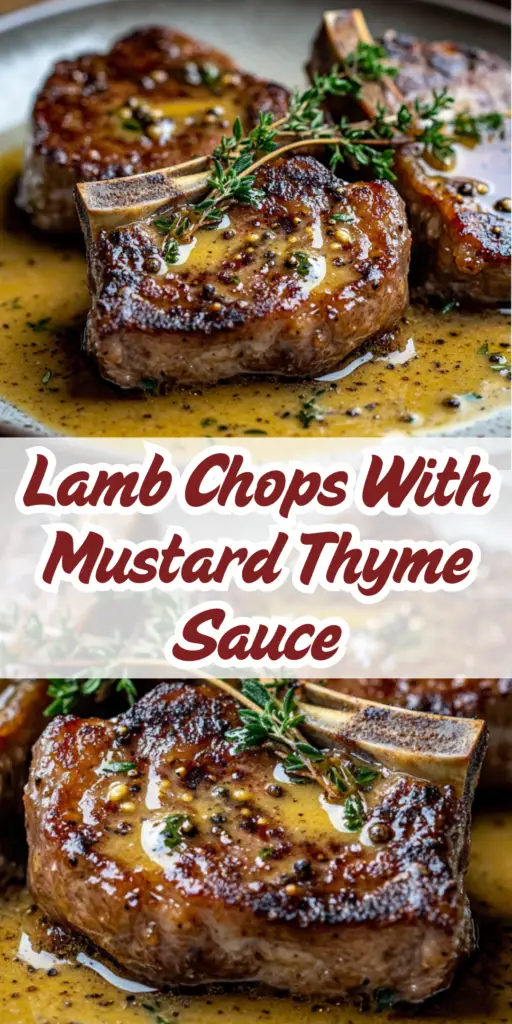Lamb Chops with Mustard-Thyme Sauce: A Savory, Elegant Dish 4 14 26