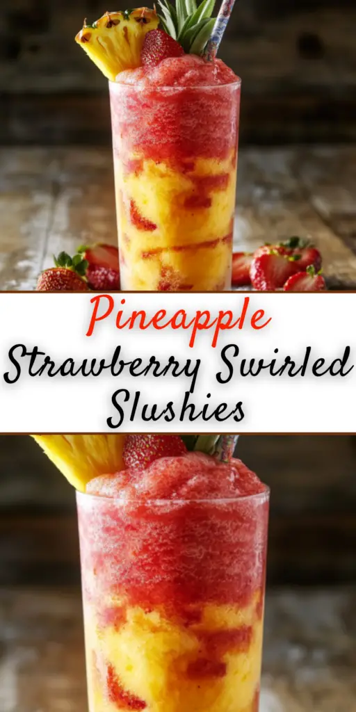 Pineapple Strawberry Swirled Slushies 4 14 47