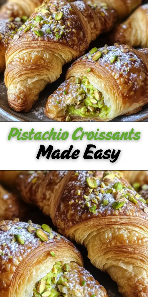 Easy Pistachio Croissants: A Sweet, Nutty Breakfast Pastry 4 15 23