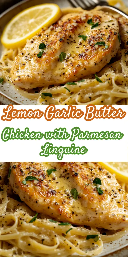 Lemon Garlic Butter Chicken with Parmesan Linguine 4 16 1