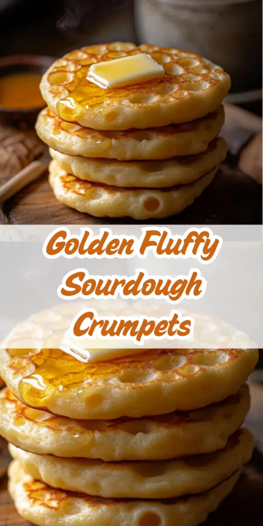 Golden Fluffy Sourdough Crumpets 4 16 40