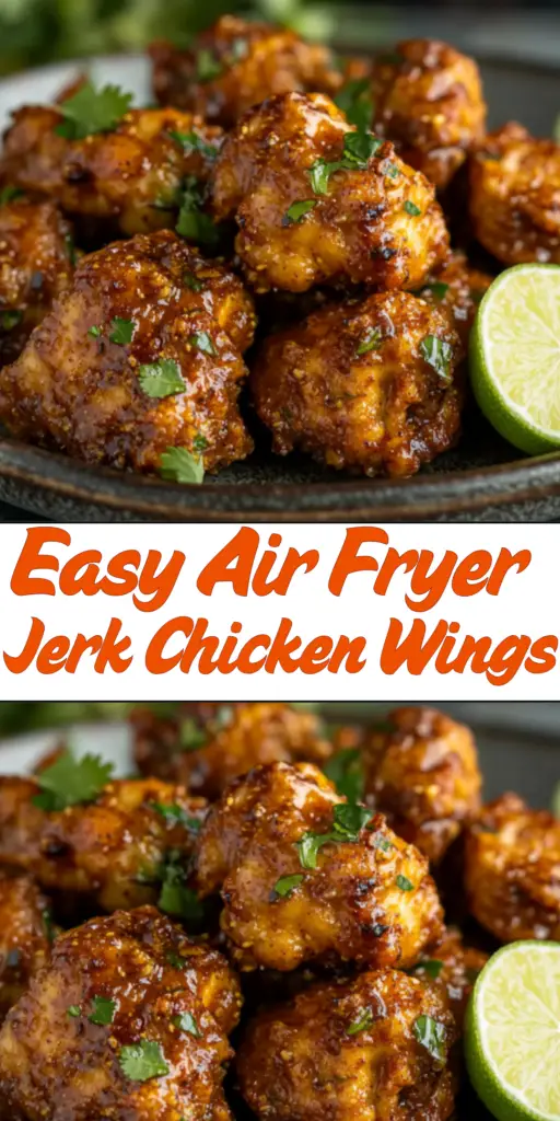 Crispy Air Fryer Jerk Chicken Wings with a Sweet & Spicy Kick 4 17 20