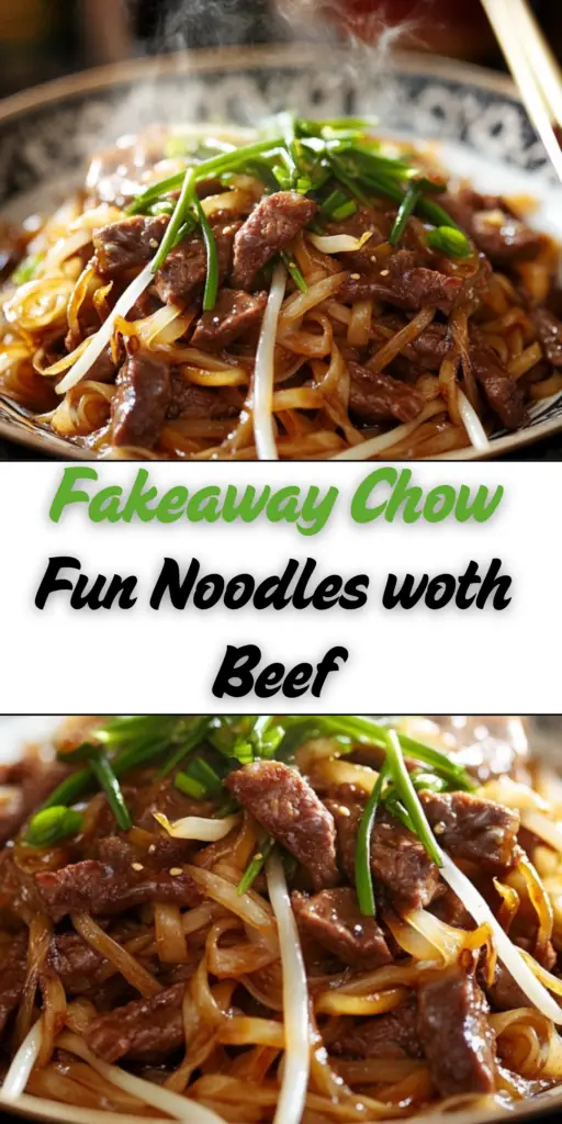 Fakeaway Chow Fun Noodles with Beef 4 17 24