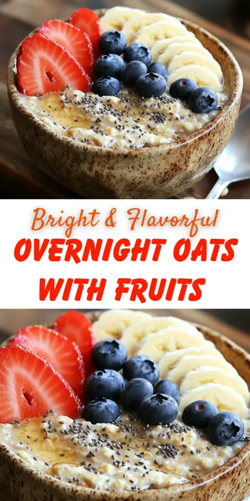 Healthy & Easy Overnight Oats with Fruit Recipes 4 19 14