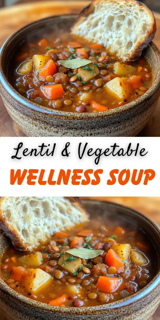 Lentil & Vegetable Soup – Your Go-To Wellness Comfort Food! 4 19 2