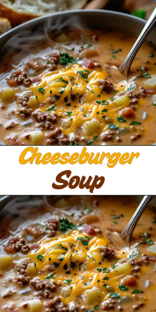 Cheeseburger Soup – All the Best Parts of a Burger 4 19 39