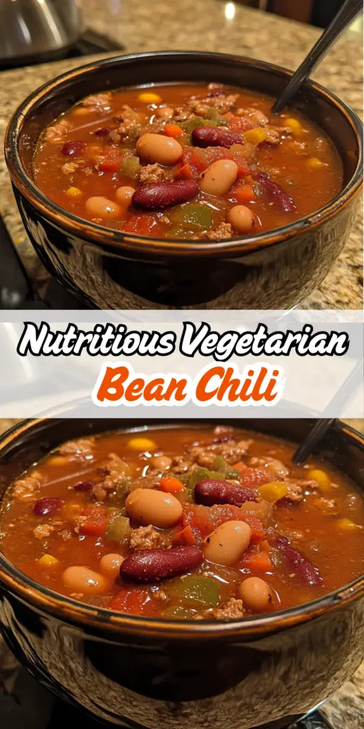 Nutritious Vegetarian Bean Chili 4 20 9