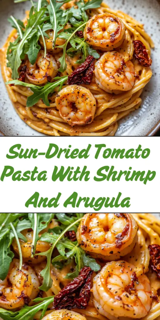 Sun-Dried Tomato Pasta With Shrimp And Arugula 4 22 19