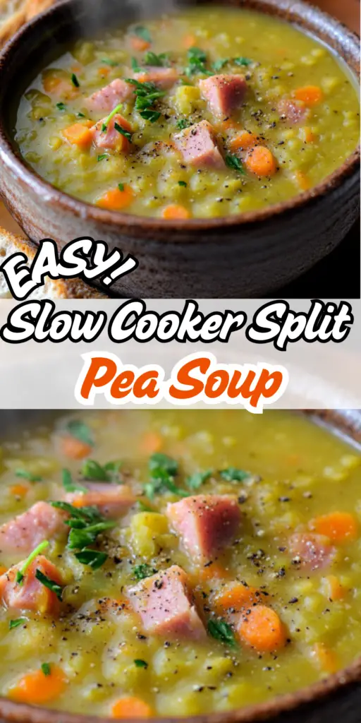 Slow Cooker Split Pea Soup: A Cozy Meal with Minimal Effort 4 24 15