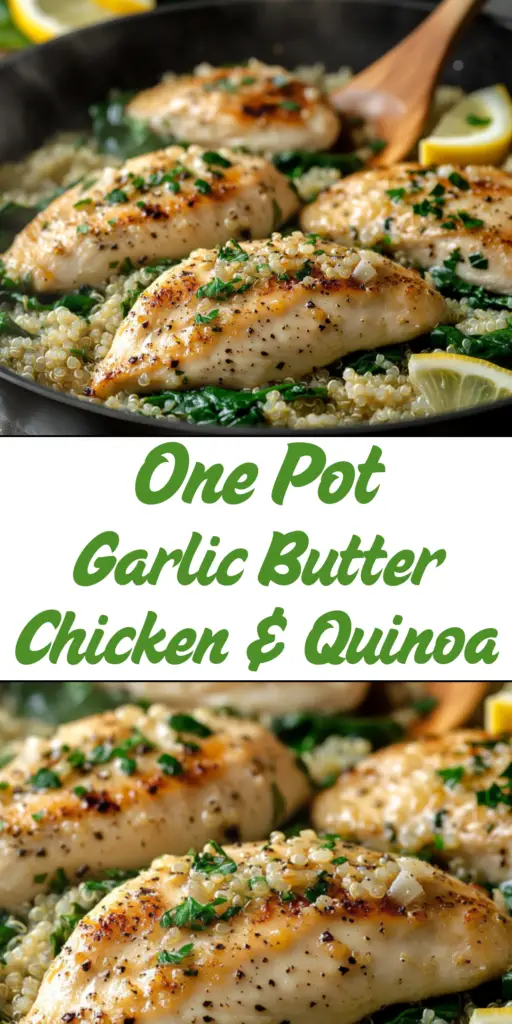 One Pot Garlic Butter Chicken and Quinoa (35-Minutes) 4 24 25