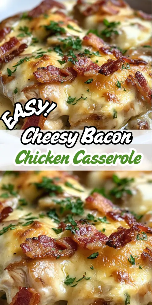 Cheesy Bacon Chicken Casserole: Comfort Food at Its Best 4 24 8
