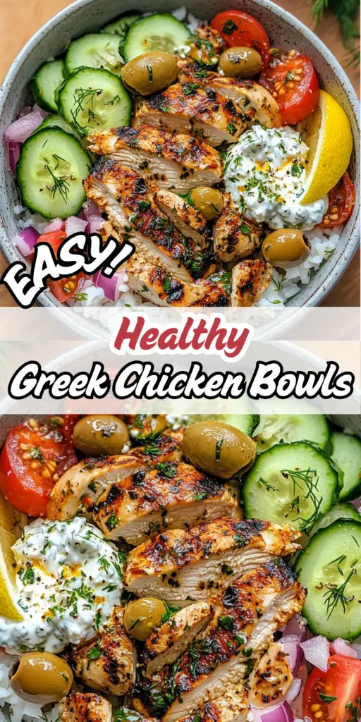 Easy Healthy Greek Chicken Bowls 4 3 12