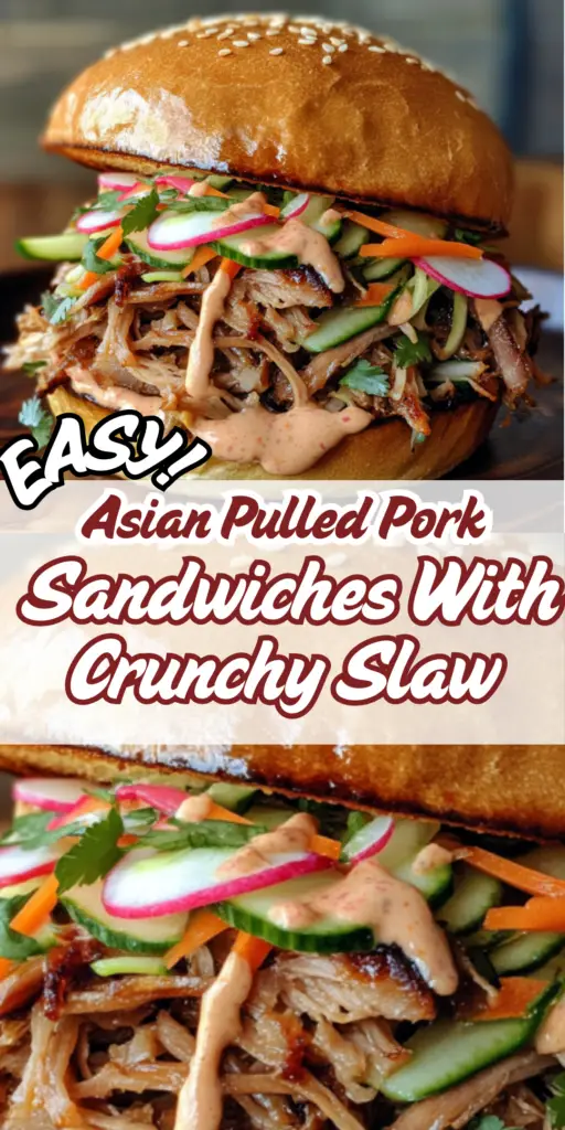 Asian Pulled Pork Sandwiches with Crunchy Slaw 4 3 46