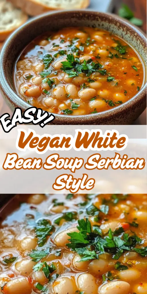 Vegan White Bean Soup Serbian Style 4 3 58