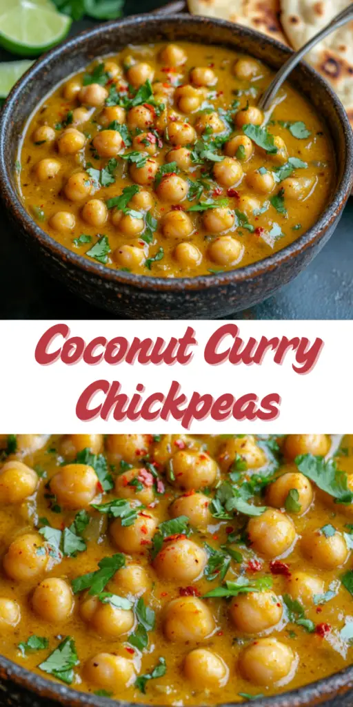 Easy Coconut Curry Chickpeas Recipe - Healthy & Delicious! 4 4 36