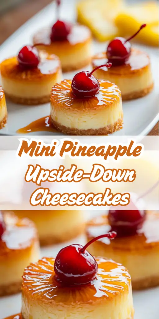 Mini Pineapple Upside-Down Cheesecakes 3 4 59 1